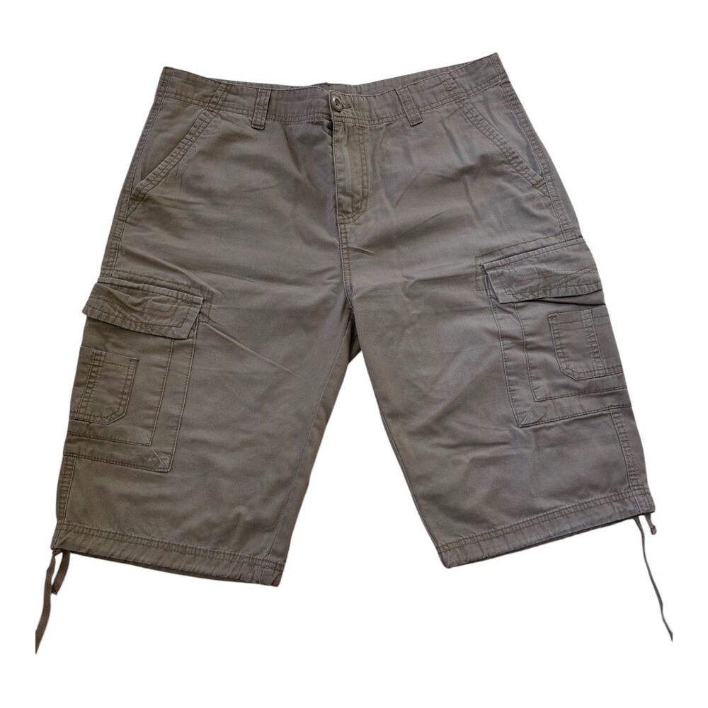Ring of Fire Men’s Khaki Cargo Shorts Size 34 – Pre-Owned, Good Condition - Picture 4 of 14